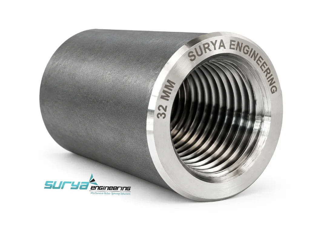 Parallel Rebar Roll Thread Coupler