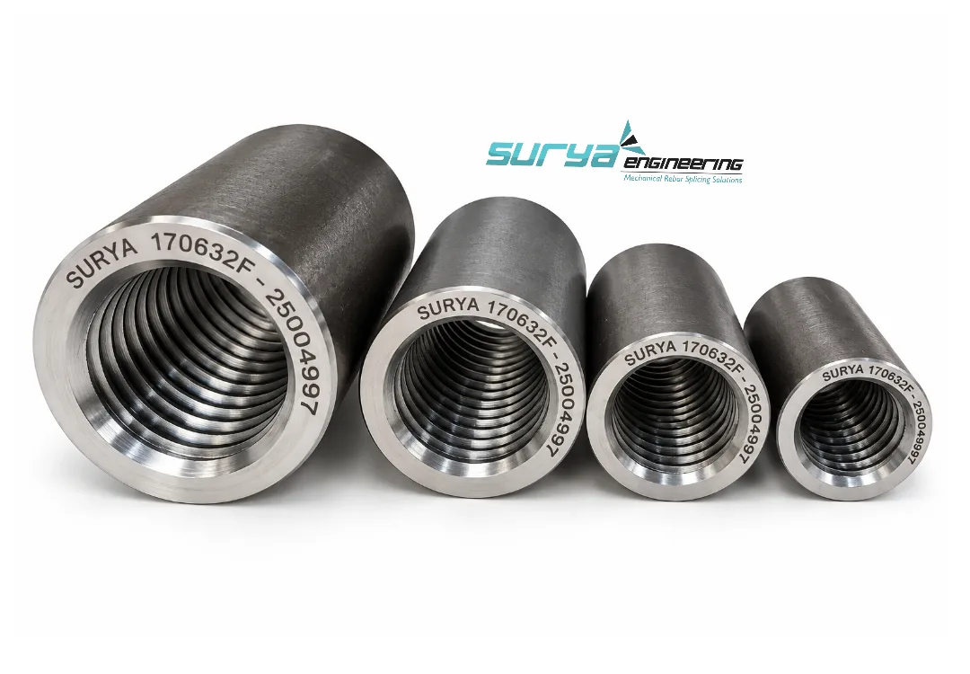Parallel Rebar Roll Thread Coupler view 4